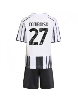 Billige Juventus Andrea Cambiaso #27 Hjemmedraktsett Barn 2025-26 Kortermet (+ Korte bukser)